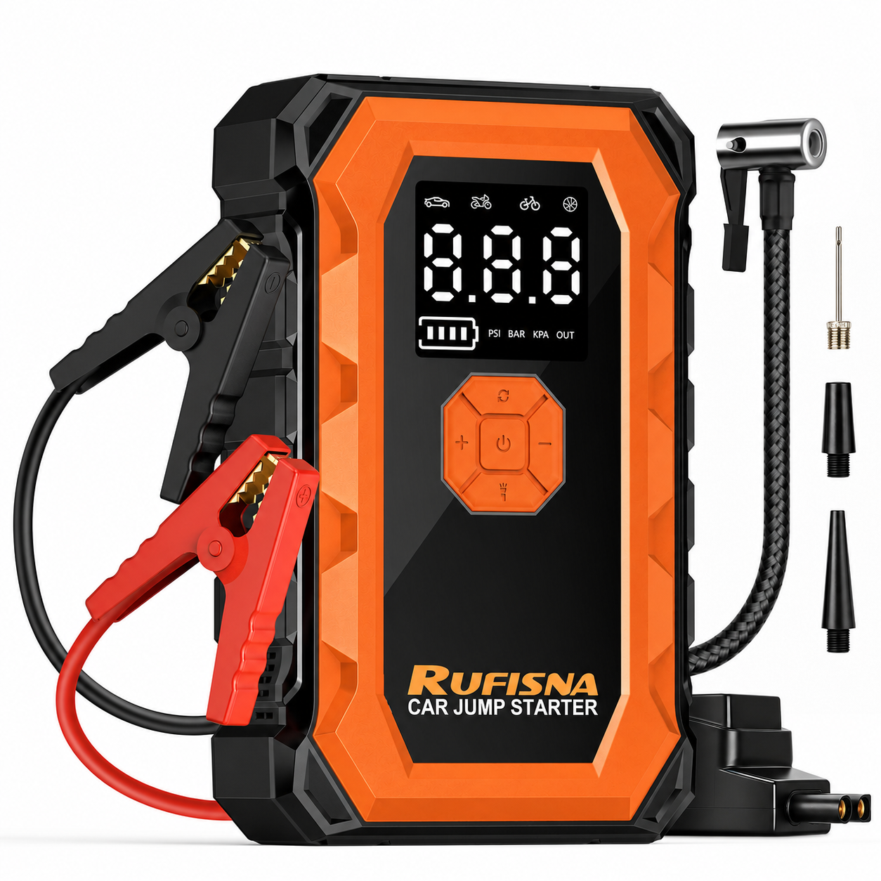 Car Jump Starter with Air Compressor 3000A 12V 150PSI Tire Inflator