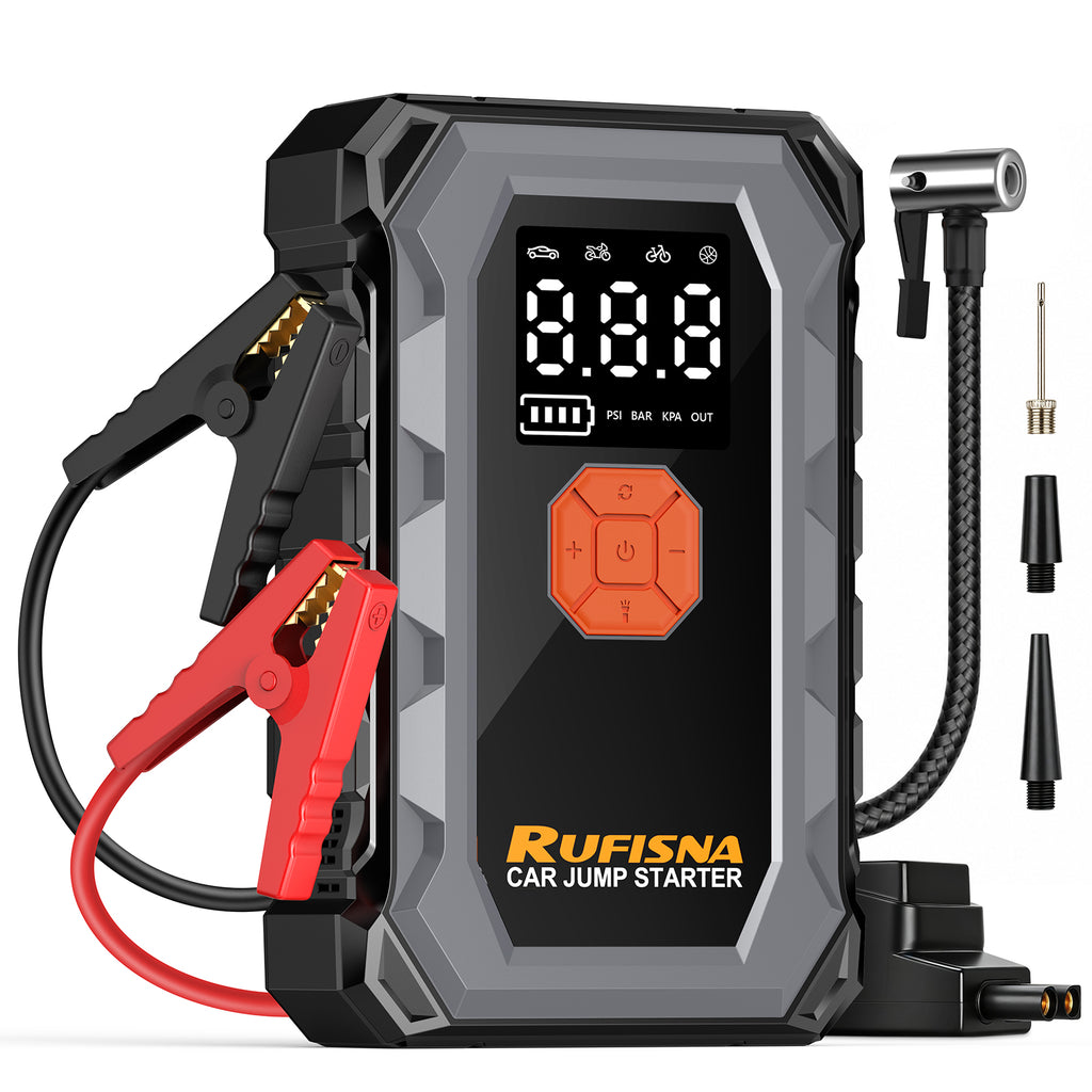 Car Jump Starter with Air Compressor 3000A 12V 150PSI Tire Inflator